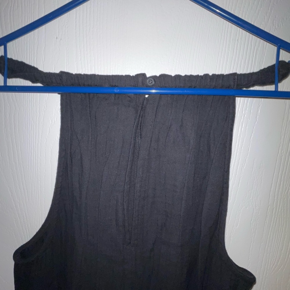 Women’s Gap Black Gauze Halter Romper Black Size Small NWT - Picture 7 of 12